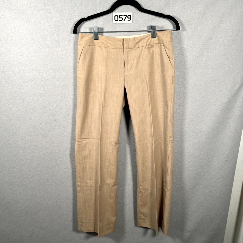 Banana Republic Dress Pants Womens 2 Petite Beige Wool Stretch Formal Business